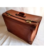 Vintage Pilot Salesman Brief Case Heinz 57 Logo Brown Leather Cowhide *B* - £54.46 GBP