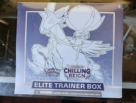 Chilling Reign etb Pokemon Sword &amp; Shield Elite Trainer Box sealed torn wrap sns - $77.39