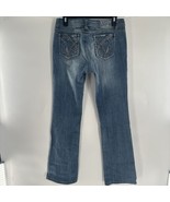 L.A. Idol Distressed Jeans  Faded Women&#39;s Junior&#39;s Sz 11  (32X32) - $18.69
