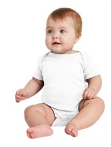 White Baby One Piece by American Apparel 100% Organic Cotton 6-12M  Mult... - $6.49