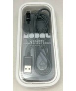 NEW Modal MD-MMUBG 4&#39; Braided Black Micro USB Charge &amp; Sync Charging Cable - £5.13 GBP