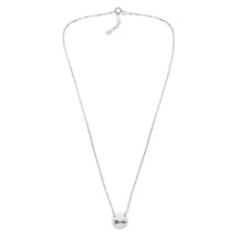 Simply Stunning Stamped Arrow .925 Sterling Silver Disc Pendant Necklace - £15.81 GBP