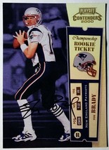 2000 Playoff Contenders #144 Tom Brady Rookie Ticket Auto Magnet Reprint - MINT - £1.59 GBP