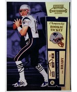 2000 Playoff Contenders #144 Tom Brady Rookie Ticket Auto Magnet Reprint... - $1.98
