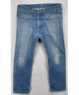 Levi&#39;s Mens 550 Jeans Size 36x32 Relaxed Fit Denim Blue Pants 100 % Cotton - £13.23 GBP