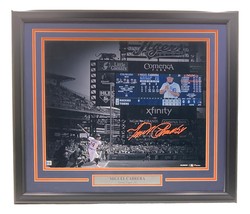 Miguel Cabrera Signed Framed 16x20 Detroit Tigers Scoreboard Photo BAS - £251.79 GBP