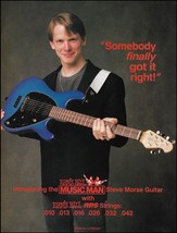 Steve Morse Signature Ernie Ball Music Man guitar 1988 advertisement 8 x 11 ad - £3.37 GBP