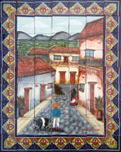 Mexican Tile Mural - £420.70 GBP