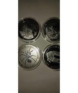 FOUR ICONIC AUSSIE WILDLIFE SILVER DOLLARS/EAGLE/SPIDER/CROCK/KOOKABURRA... - $1,142.18 MXN