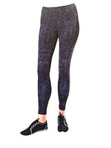 Kirkland Signature Ladies Active Legging, Purple/Black Print, Size X-Small - £14.05 GBP