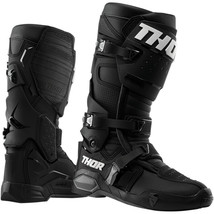 New THOR MX Racing Mens Adult Black Radial MX SX Riding Boots Motocross ... - $249.95