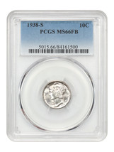 1938-S 10C Pcgs MS66FB - £301.79 GBP