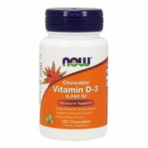 NOW Foods - Vitamin D-3 5000 IU 120 chews - $14.93