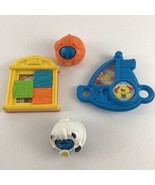 Vintage Fisher Price Baby Toy Lot Roll Around Figures Sailboat Rattle Pu... - £15.73 GBP