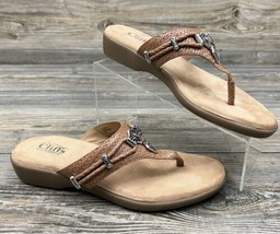 Cliffs by White Mountain Women Bailee Thong Sandal Size 9M Brown - £14.91 GBP