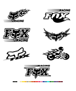 Moto Fox Racing Vinyl Decal Sticker Car Motorcycle Bike Club Fox X MX Mo... - £3.13 GBP+