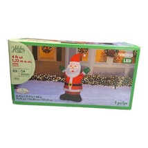 Holiday Living Gemmy Airblown 4 Ft Santa Inflatable LED Yard Decoration *New - £16.03 GBP