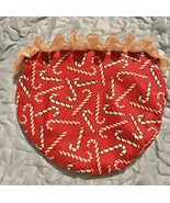 Handmade Candy Kane Cosmetic Makeup Hand Bag 8X6 Inch - $13.67 CAD