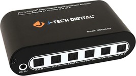 Portta Apet0402Tp Premium Quality Spdif Toslink Digital Optical Audio 4X2 Matrix - £32.11 GBP