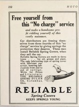 1926 Print Ad Reliable Spring Covers Reliable Spring Oiler Columbus,Ohio - £10.13 GBP