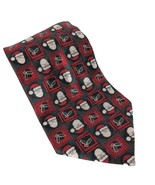 Santa Claus Holly All Over Print Christmas Red Green Silk Novelty Necktie - $281.26 MXN