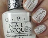 OPI NAIL LACQUER HL E54 WHITE SHATTER 15mL /0.5oz FREE SHIPPING - $28.22