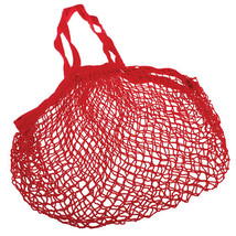 Sachi Cotton String Bag Long Handle - Red - £12.19 GBP