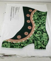 Vintage 18&#39; Quiling Pattern Set of 2 Panels Elegant Boot With Roses Stoc... - £21.87 GBP