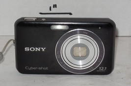 Sony Cyber-shot DSC-W310 12.1MP Digital Camera - Black Tested Works Battery SD - £96.41 GBP
