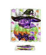 Witchy Halloween Lil Dragon Shower Curtain - $445.30 MXN+