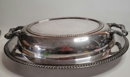 Fiesta Oneida LTD Silver Plate Covered Serving Tray - £30.49 GBP