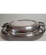 Fiesta Oneida LTD Silver Plate Covered Serving Tray - £30.81 GBP
