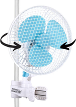 Bazooka Growers Oscillating 6 Inch Grow Tent Fan with Grip Clip Fits 0.5”-1.2” G - £27.05 GBP