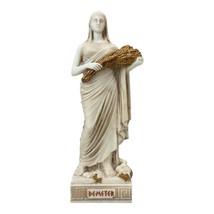 Demeter Ceres Greek Roman Goddess Mother of Nature Statue Sculpture Grey Patina - $55.73