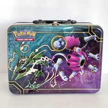 Pokemon TCG 2015 Hoopa Chespin Pikachu Collectors Tin Lunch Box Chest EMPTY - $12.95