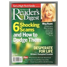 Reader&#39;s Digest Magazine March 2002 mbox2640 Meg Ryan - 6 Shocking Scams - £3.07 GBP