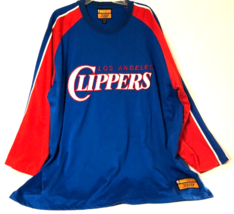 $35 L.A. Clippers NBA Vintage 90s Blue Red Pullover Warmup Stitched Logo 3XL - £27.39 GBP