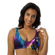 Autumn LeAnn Designs® | Adult Padded Bikini Top, Checkers,  Rainbow Monkey - £30.17 GBP