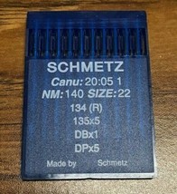 Schmetz DBx17 CANU:20:05 1 NM:140 SIZE:22 Industrial Sewing Machine Needle - $14.12