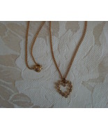 Pretty Rhinestone Heart Pendant Necklace - $6.00