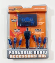Sonic Impact Portable Audio Accessory Kit Stereo Cable Car Cassette 6480... - $147.44 MXN