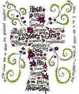 Sisters In Christ Cross By Dovetail Ink (8X10 Inches), Signed Art Print, - £31.26 GBP