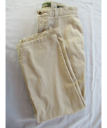 Eddie Bauer pants 35x32 flat front relaxed fit wrinkle resistant khaki s... - $16.61