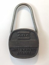 Vintage Most Improved Average ABC Bowling Award Keychain Key Ring Hangta... - $10.00
