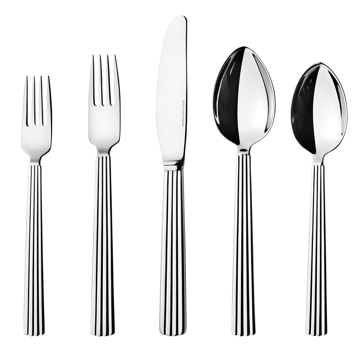 Bernadotte by Georg Jensen Stainless Steel Service for 12 Set 60 pieces - New - £1,107.13 GBP