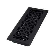 Floor Diffuser 4x12 Black Metal Register Vent Cover Cast-Iron Style Heat... - £21.79 GBP