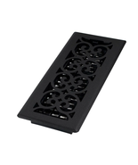 Floor Diffuser 4x12 Black Metal Register Vent Cover Cast-Iron Style Heat... - $39.61 CAD