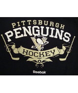 NHL Pittsburgh Penguins National Hockey League Reebok Apparel Black T Sh... - £12.27 GBP