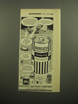 1960 Burgess Batteries Ad - I have been around the world and I have found - £11.79 GBP