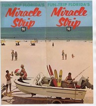Florida Miracle Strip Brochure US98 Pensacola Ft Walton Beach Panama City 1962 - £21.90 GBP